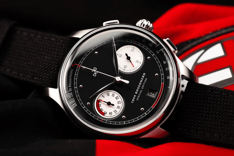 1899 Rossonero Chronograph, Steel / Black