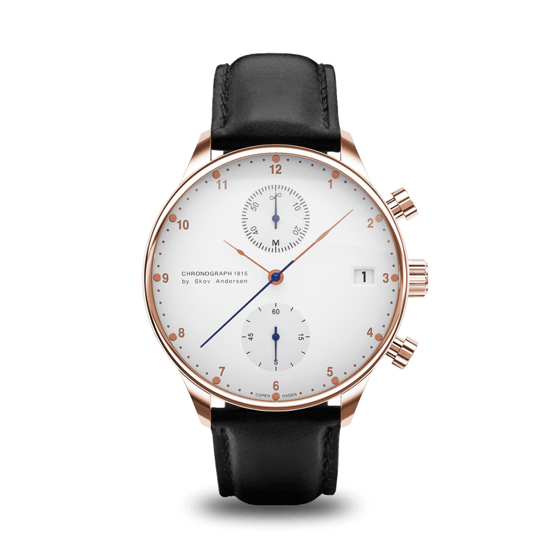 1815 Chronograph, Rose Gold / White