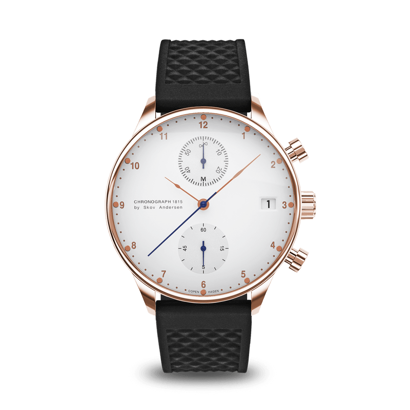 1815 Chronograph, Rose Gold / White