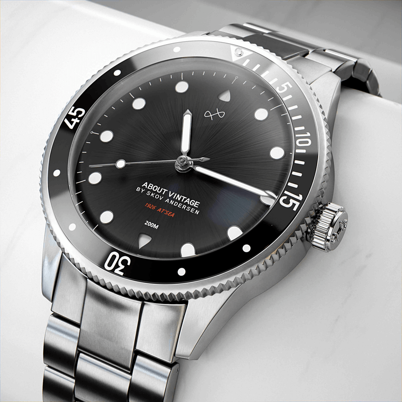 1926 At'sea, Steel / Black – 36mm