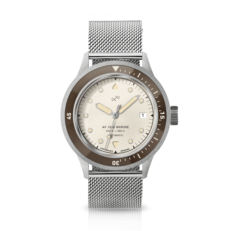 1956 Marine Automatic, Steel / Coffee & Cream