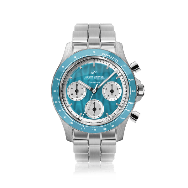 1960 Racing Chronograph, Steel / Tropical Blue