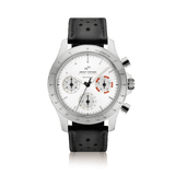 1960 Racing Chronograph, Steel / White & Deep Orange