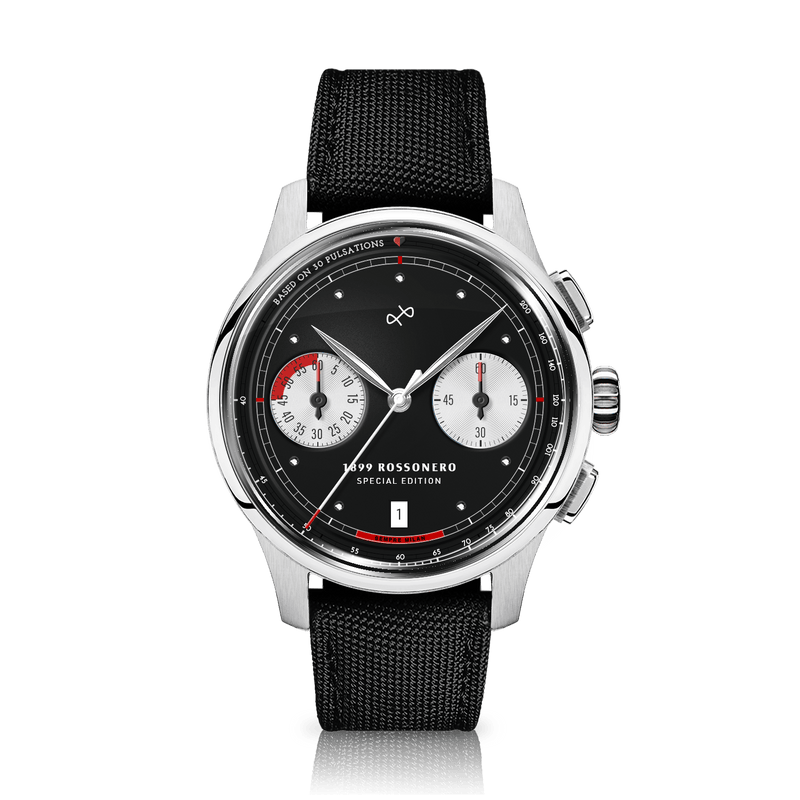 1899 Rossonero Chronograph, Steel / Black