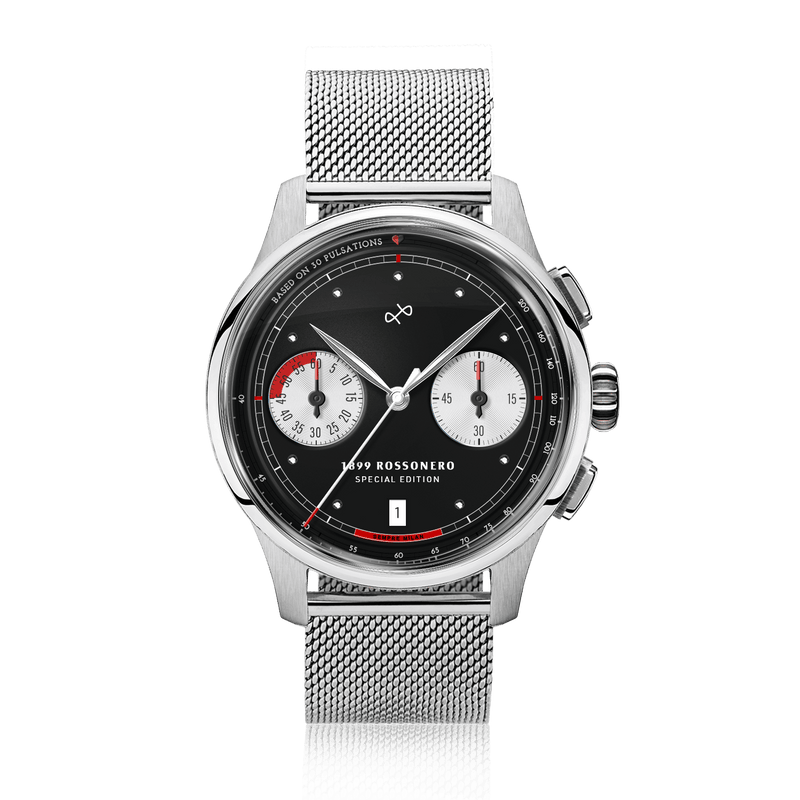 1899 Rossonero Chronograph, Steel / Black