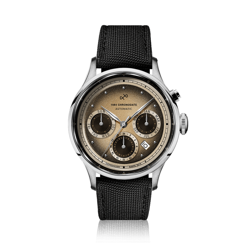 1564 Chronodate Automatic, Steel / Espresso Martini