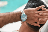 1960 Racing Chronograph, Steel / Tropical Blue