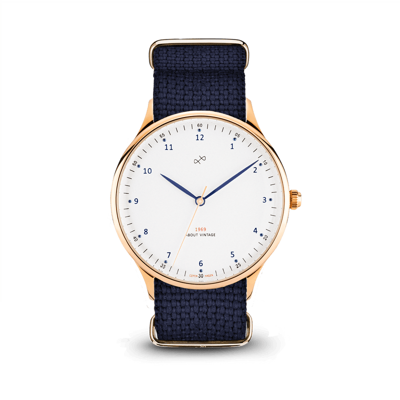 1969 Vintage, Gold / White – 39mm