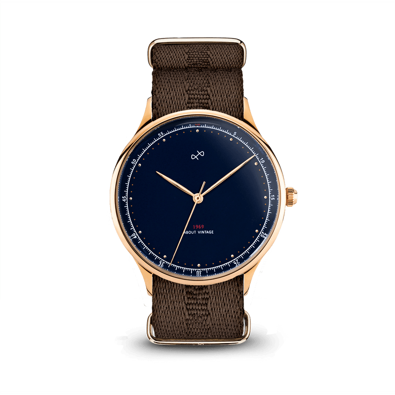 1969 Vintage, Gold / Midnight Blue - Special Edition – 39mm