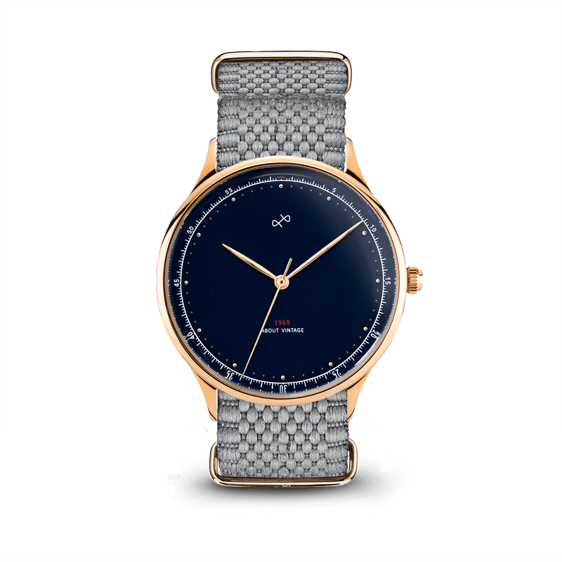 1969 Vintage, Gold / Midnight Blue - Special Edition – 39mm