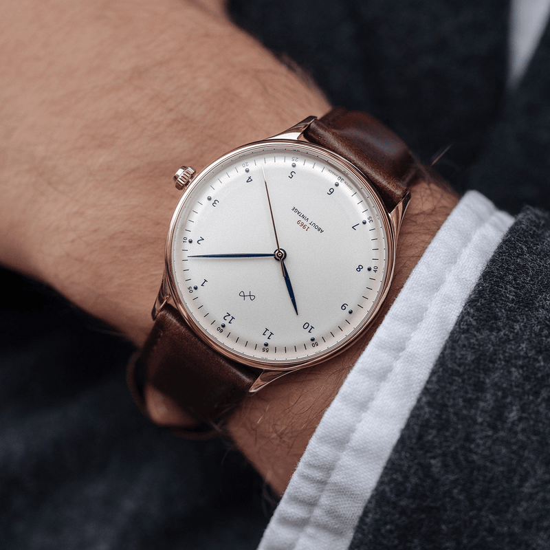 1969 Vintage, Rose Gold / White – 36mm