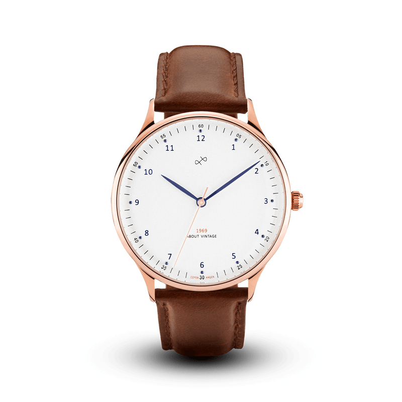 1969 Vintage, Rose Gold / White – 36mm