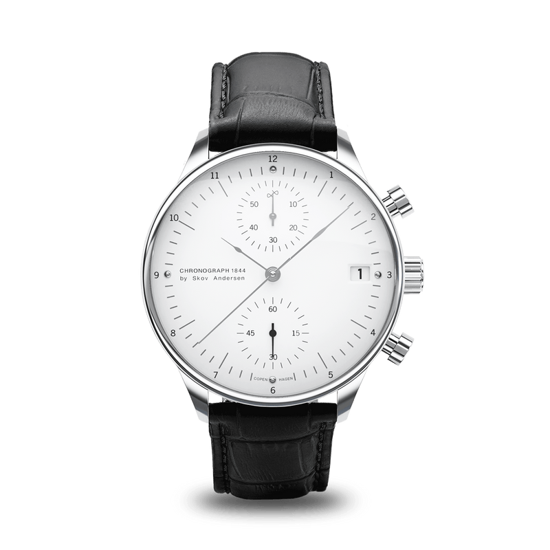 1844 Chronograph, Steel / White | Free shipping