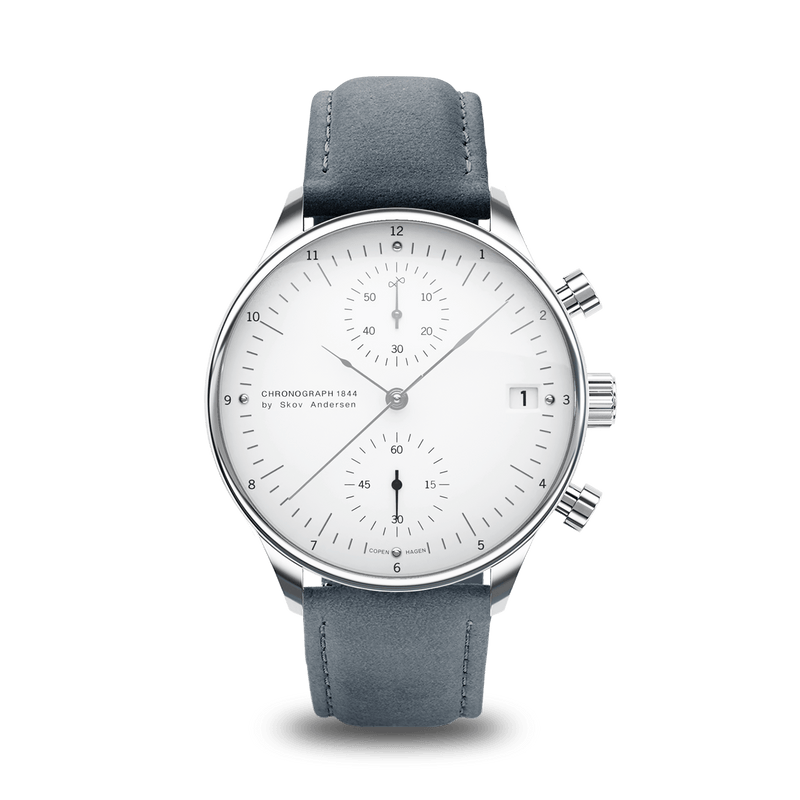 1844 Chronograph, Steel / White | Free shipping
