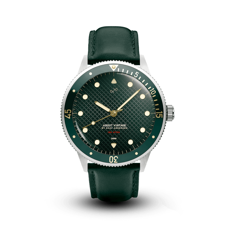 1926 At'sea, Steel / Green Turtle Vintage – 39MM | Free shipping