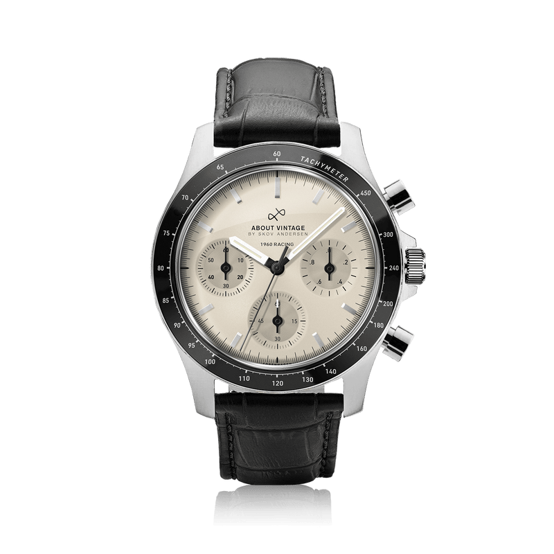 1960 Racing Chronograph, Steel / Off White