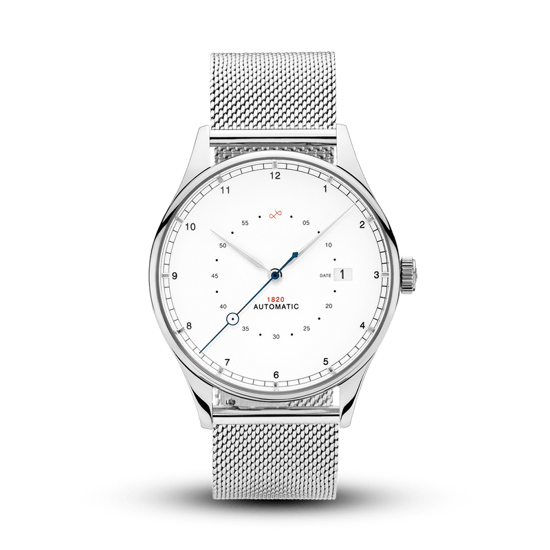 1820 Automatic, Steel / White | Free shipping