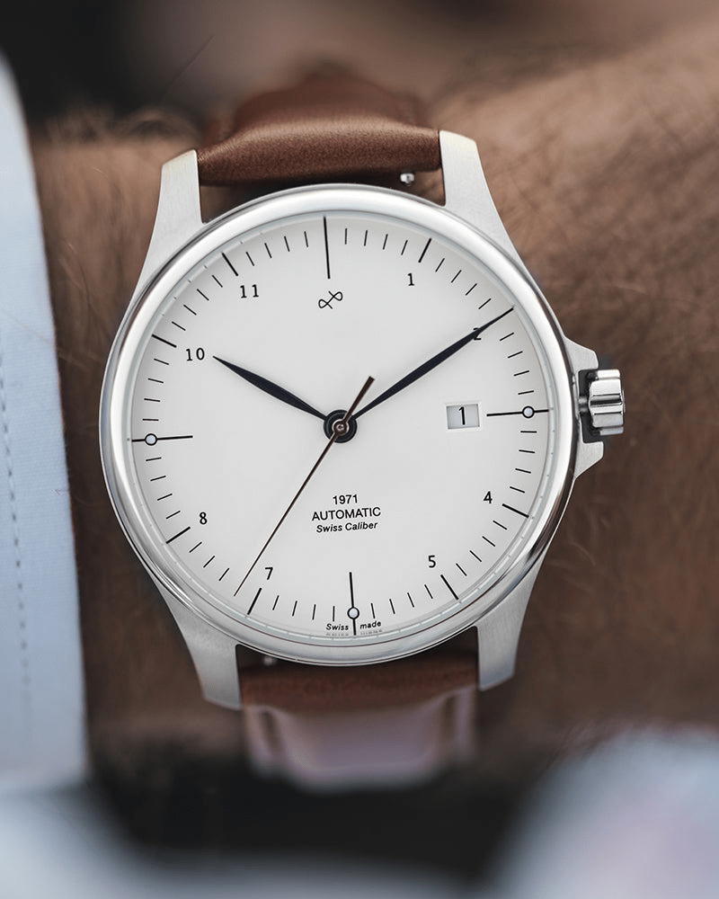 1971 Automatic, Steel / White - Swiss Made